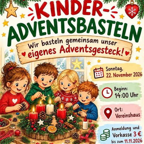 Kinder basteln f&uuml;r den Advent...